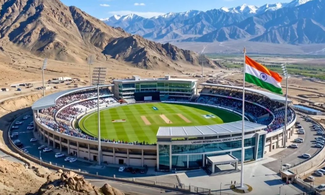 India Plans to Build World’s Highest Cricket Stadium in Ladakh at 11,800 Feet